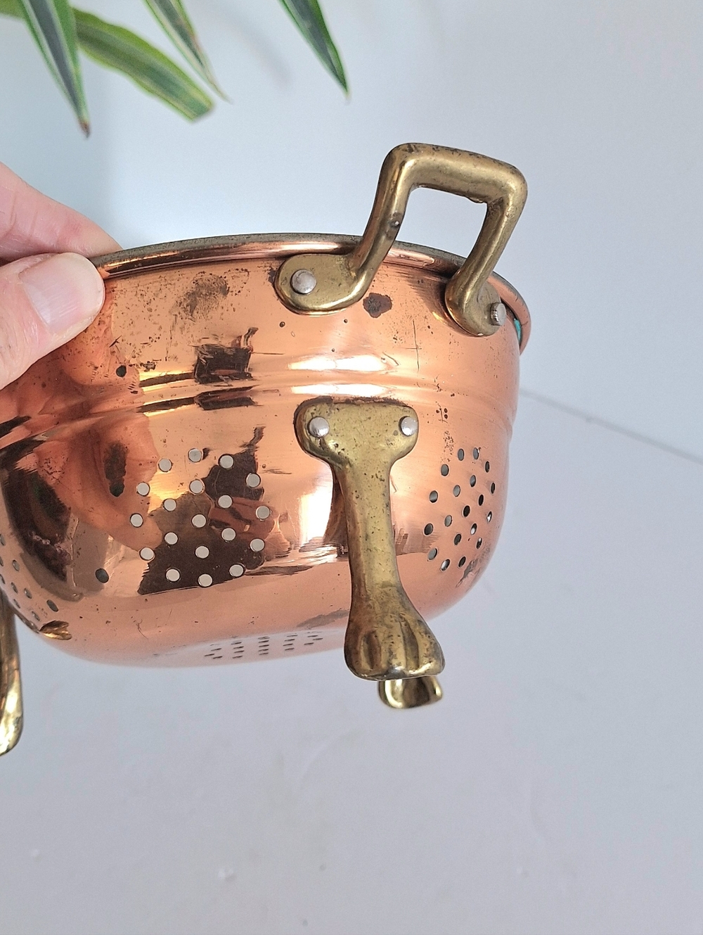 Small copper colander - Picture 9 of 14